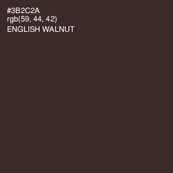 #3B2C2A - English Walnut Color Image